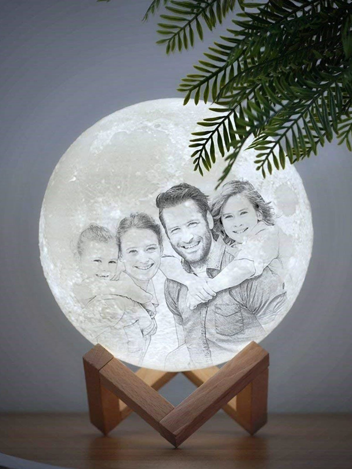 Personalized Photo 3D Moon Lamp